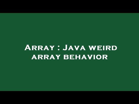 Array : Java