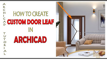 HOW TO CREATE CUSTOM DOOR LEAF #archicad #doorleaf #graphisoft
