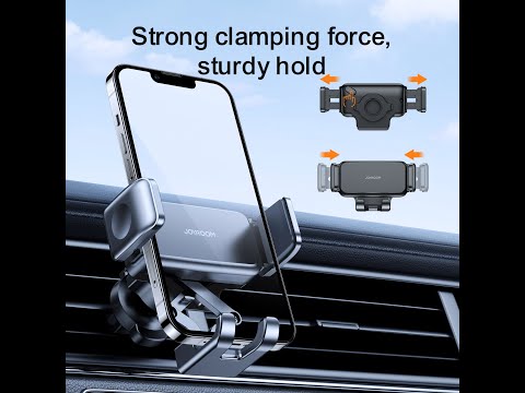 Держатель для телефона в машину в воздуховод JOYROOM Car Phone Holder Mount (4.7" - 6.7"), видео 1