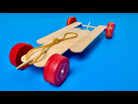 How To Make A Simple Rubber Band Car
