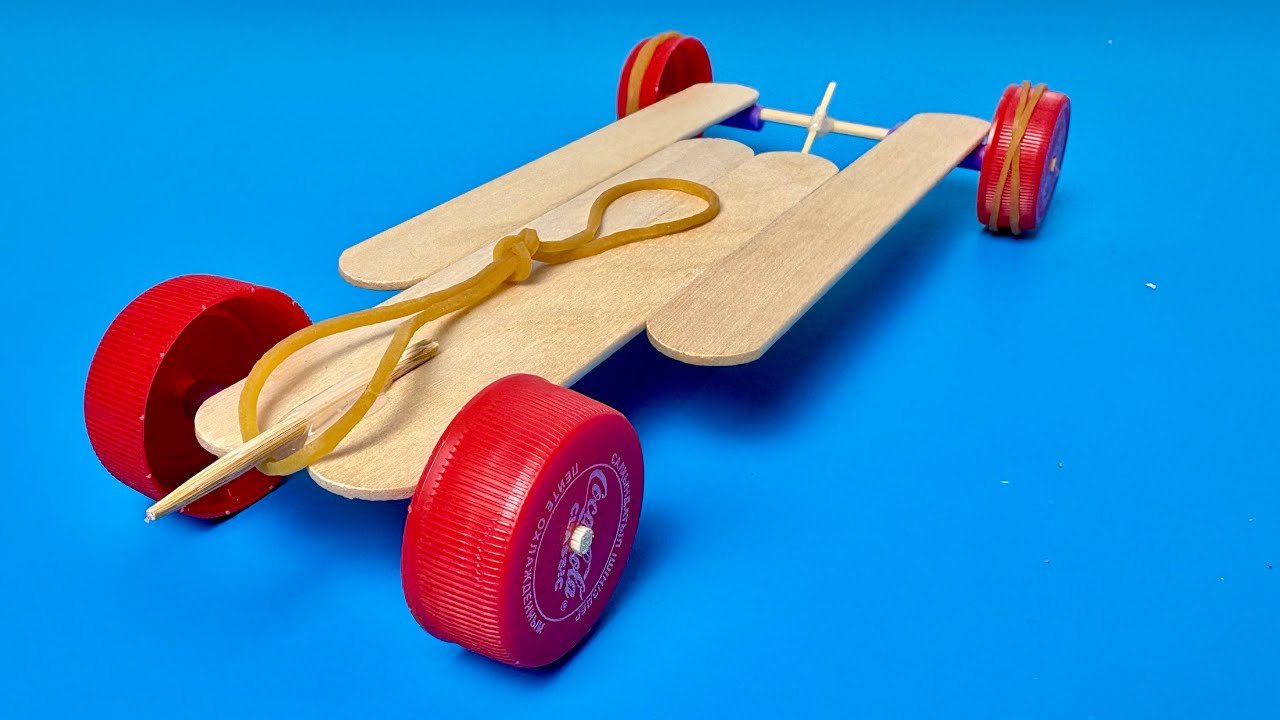 Epic Rubber Powered Car DIY