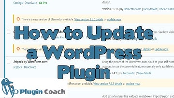 How to Update WordPress Plugins