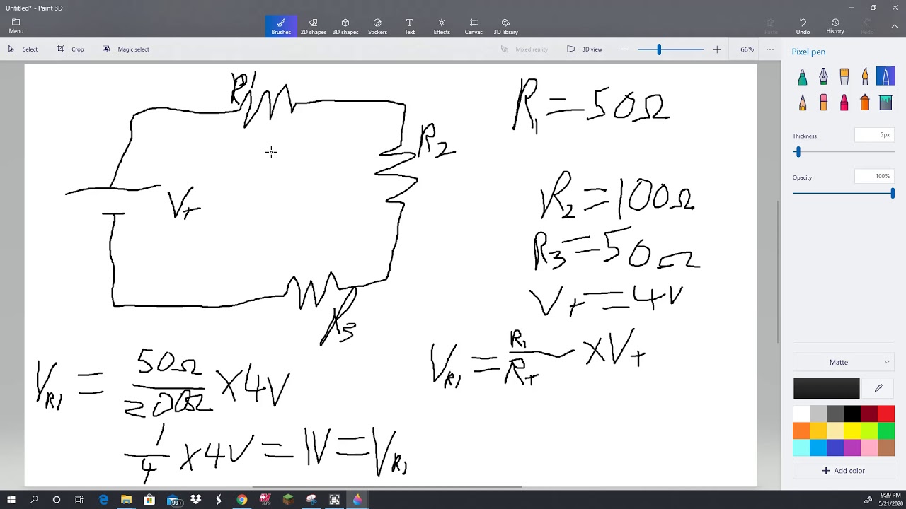 How to Calculate Voltage in a Series Circuit - YouTube