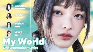 ILLIT - My World (Line Distribution + Lyrics Karaoke) PATREON REQUESTED Resimi