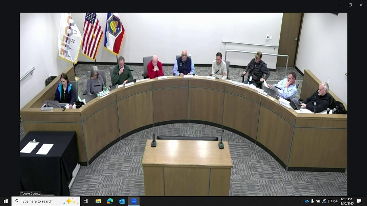 Tooele County Council Meeting 12/30/25