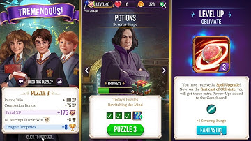 Harry Potter Puzzles & Spells  |  POTIONS➜ Severus Snape  |  Today