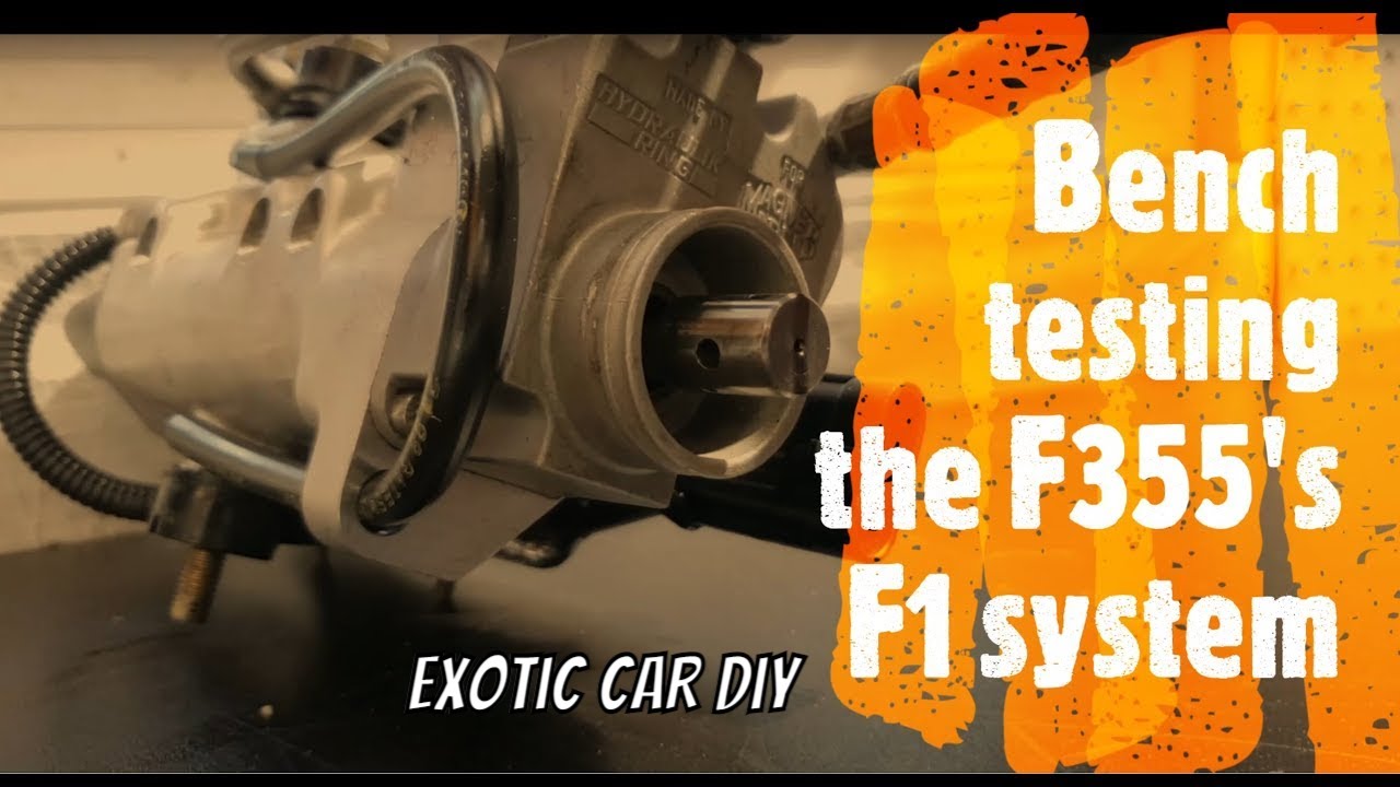 Bench Testing the F1 system from a Ferrari 355