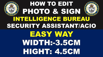 HOW TO EDIT PHOTO FOR IB SECURITY ASSISTANT | width and hight edit for ib form | photo edit