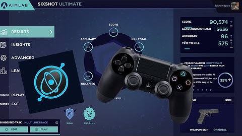 90k Sixshot on Controller! (With Gyro Controls) AimLabs Hancam