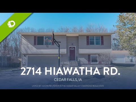 2714 Hiawatha Rd., Cedar Falls, IA home video tour