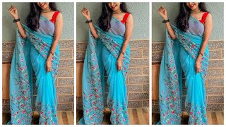 Sleeveless blouse saree wearing,saree one piece pattern, shorts