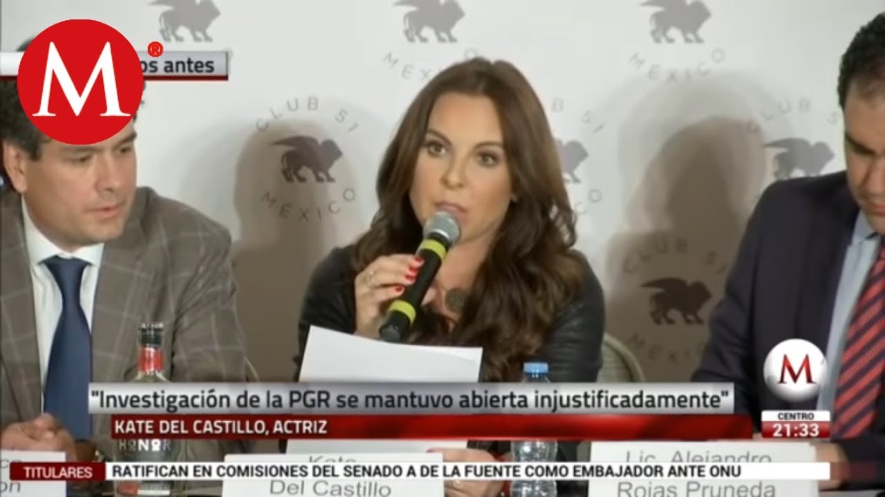 Kate del Castillo en conferencia tras su regreso a México