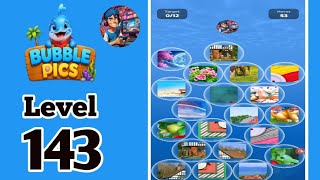 Bubblepics pop jigsaw puzzle level 143 solution and walkthrough for guidance 