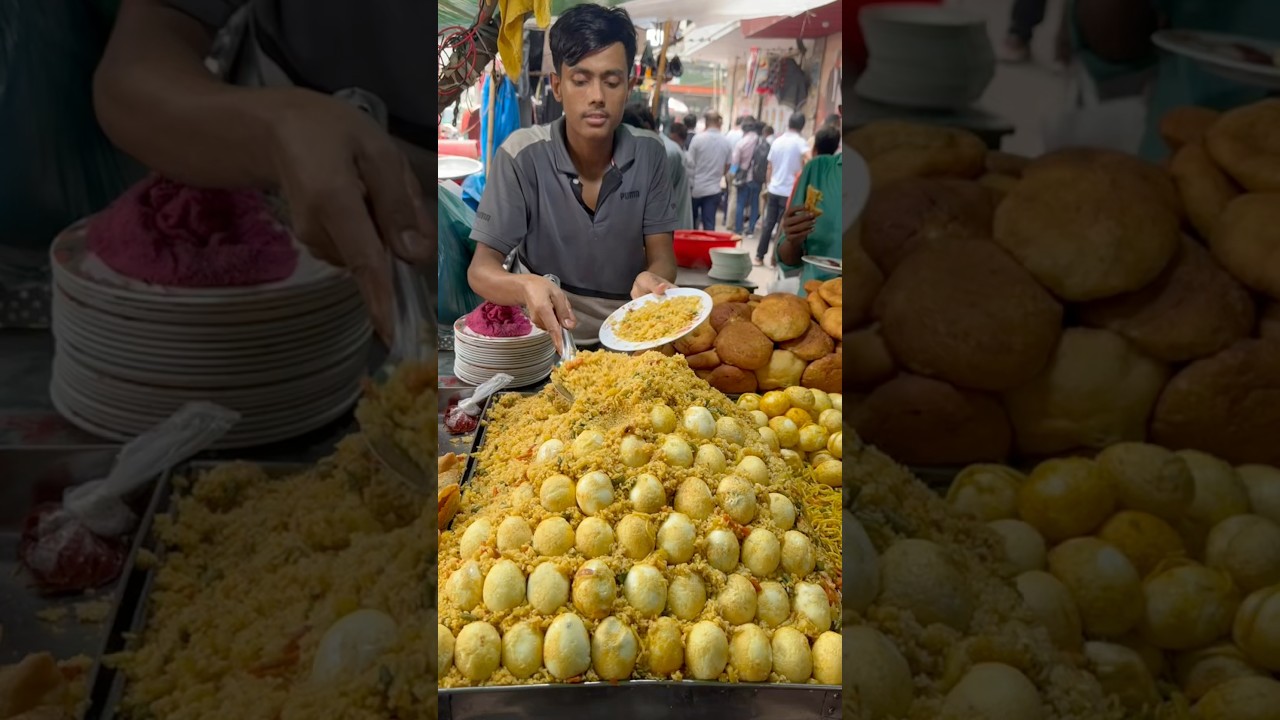 Most Chepest Egg Fried Rice Selling on Street 