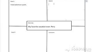 Four Square Writing. Have your four square writing handout ready to work as you watch the video.