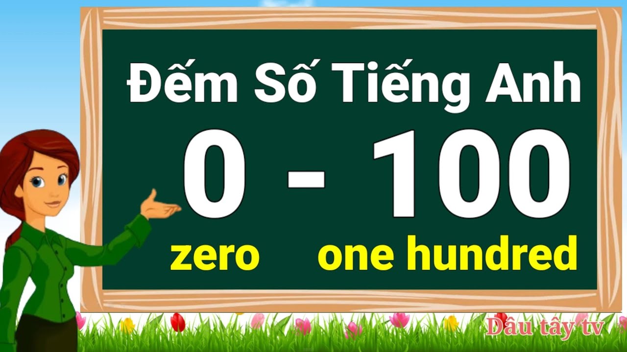 Dạy Bé Đếm Số Tiếng Anh từ 0 đến 100 | Tiếng Anh từ 1 đến 100 THẬT VUI,BỔ ÍCH - Dâu tây tv