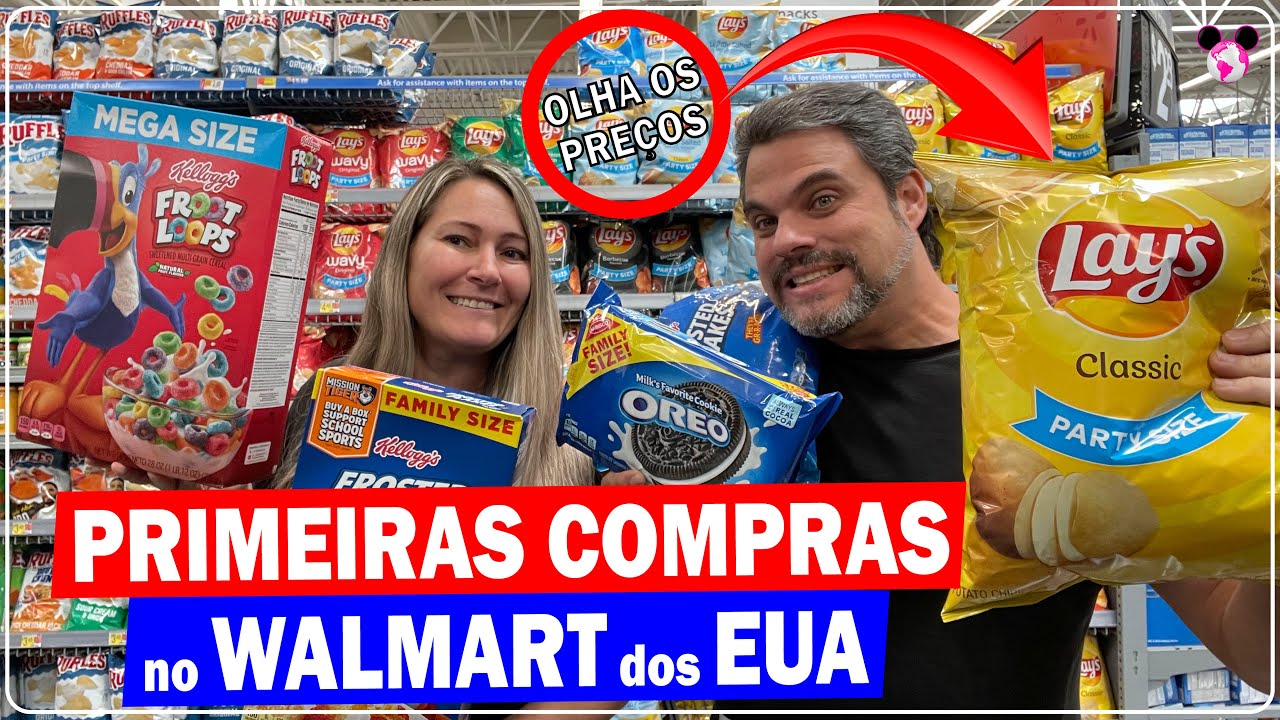 PRIMEIRAS COMPRAS no SUPERMERCADO dos EUA | Café da manhã, lanches e refeições congeladas no WALMART