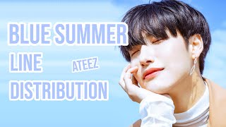Ateez Blue Summer line Distribution