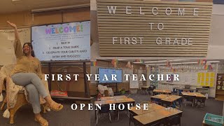 FIRST YEAR TEACHER VLOG | open house and classroom tour 2022-2023