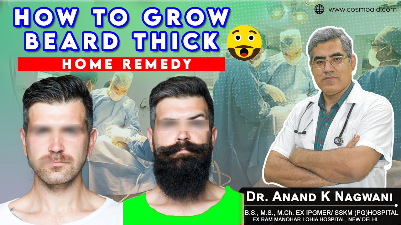 How to Grow thick Beard 😃 easy & Fast FIX PATCHY BEARD | Home Remedy & PRP | Bengali | Dr Nagwani