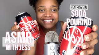 Asmr Soda Pouring Satisfying Tapping Sounds Liquid Pouring Noises Jessica A