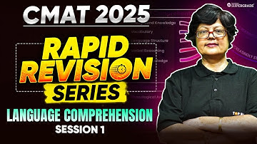 CMAT 2025 Rapid Revision - Langauge Comprehension ✍🏻| Session 1 | CMAT 2025 Preparation 🎯