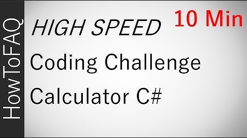 Making a Calculator C# Visual Studio 10 Minutes | Coding Challenge How To Program Make Calculator