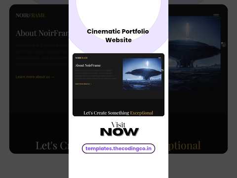 Cinematic Portfolio Website