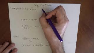 Significant Figures and Math
This video goes through the use of significant figures and math in a Chemistry class. We go over examples and the rules for multiplication, division, addition and subtraction. Significant Figures and Math