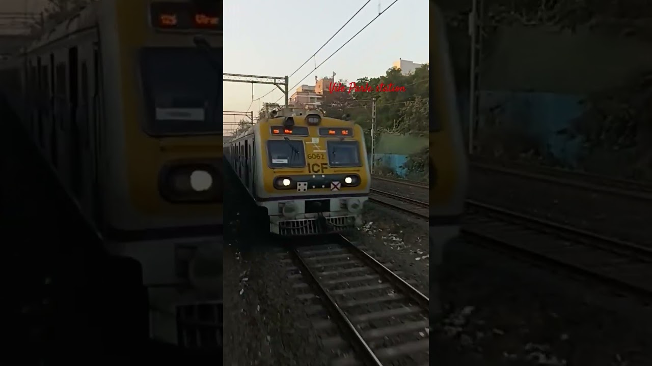 Mumbai local railway vile parle station