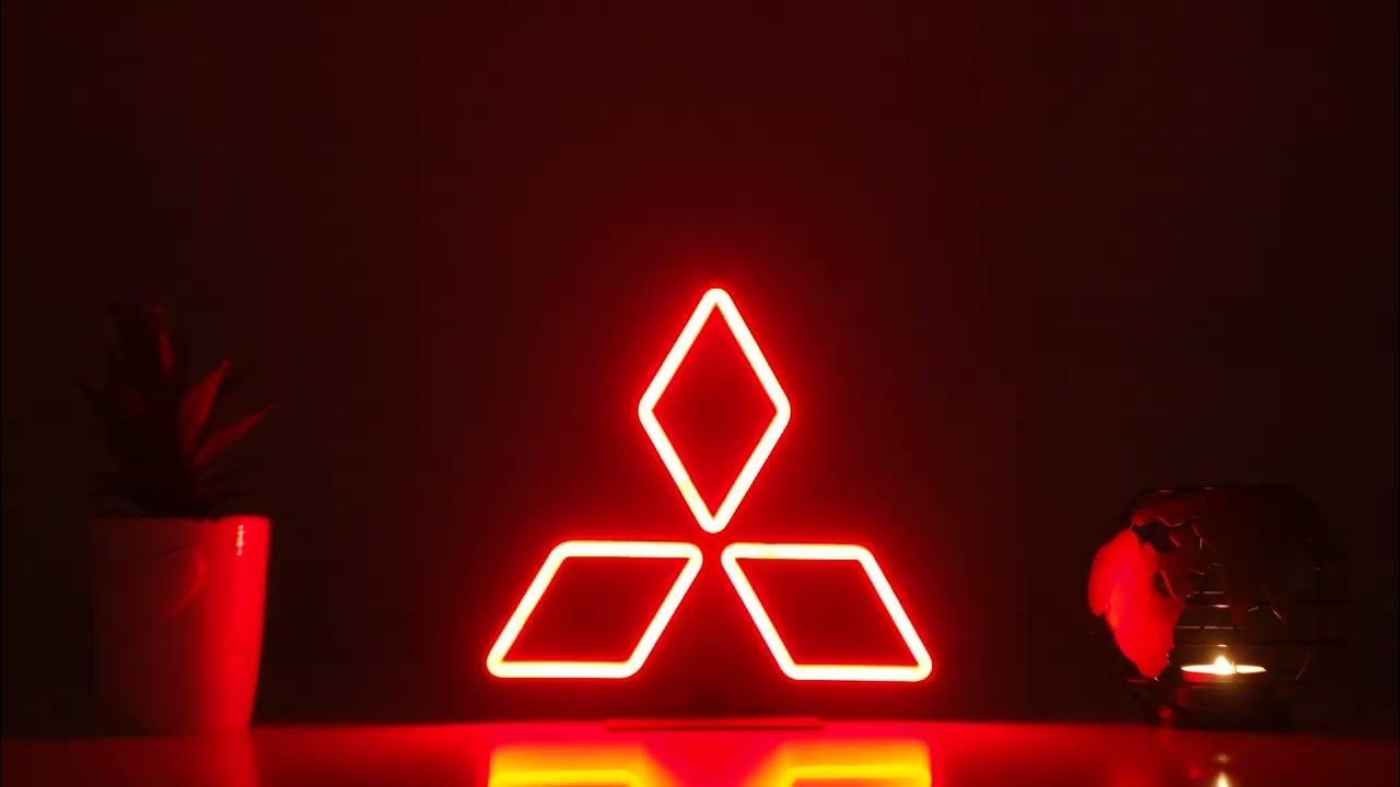 Mitsubishi LED Neon Sign - YouTube