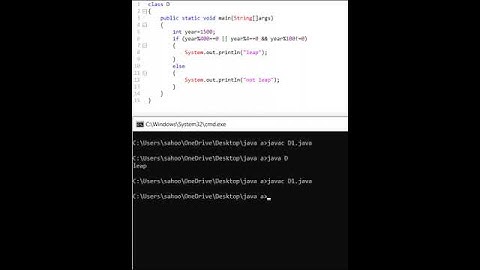 Write a programme of leap year using Java #java #pograming #code