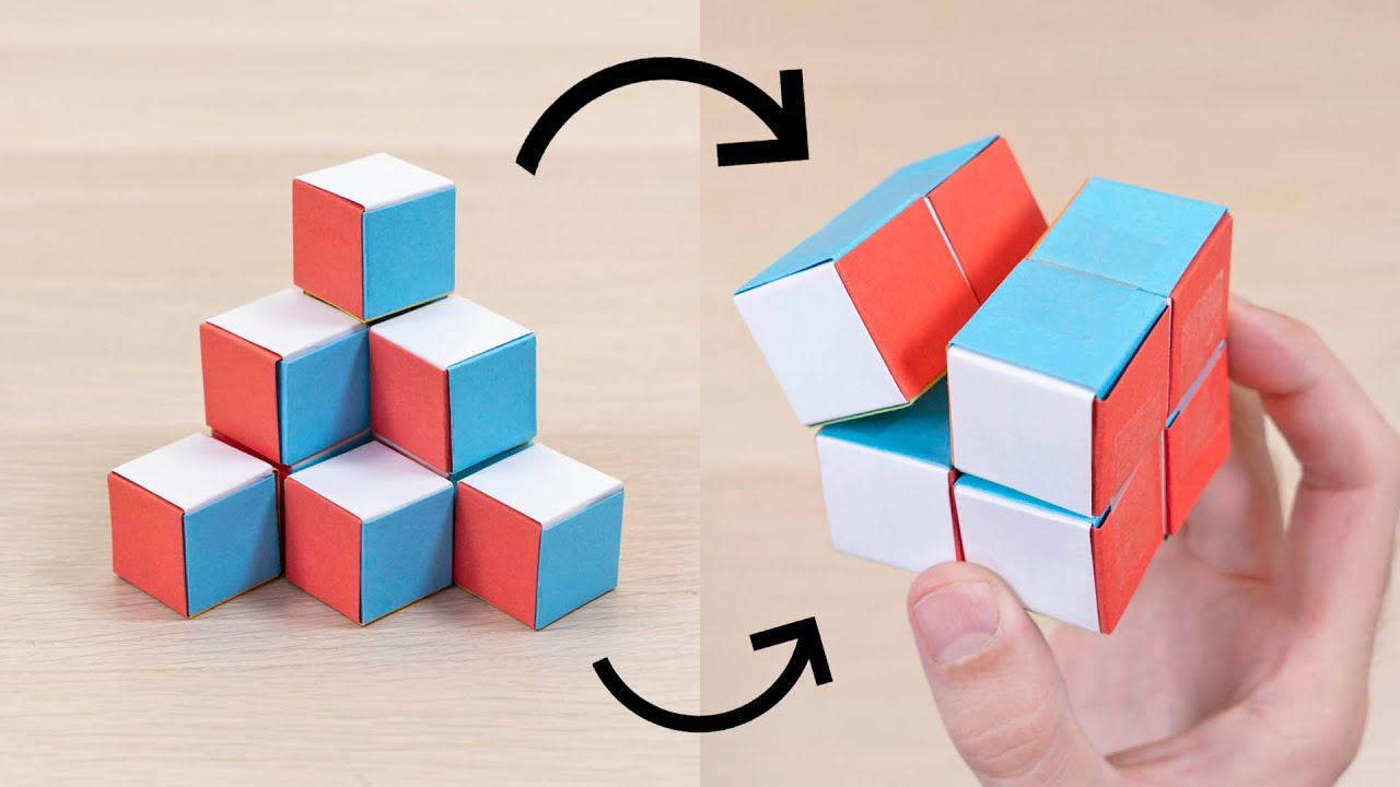 Cubo Rubik De Carton CÓMO HACER UN CUBO INFINITO DE PAPEL - YouTube