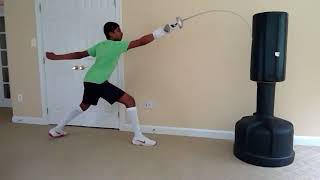 2020 COVID19 Virtual Epee Fencing Lesson with Ajit Sivakumar. USA Fencing Y14 Regional Finalist.