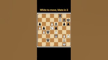 ||Mate in 3|| #shorts #chess  #checkmate #learnchess  #tactics #chessforbeginners #chessmatetricks