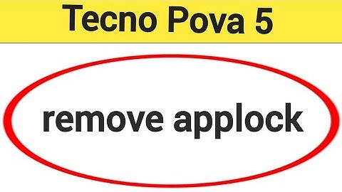 Tecno Pova 5 me AppLock Kaise hataye, how to remove AppLock