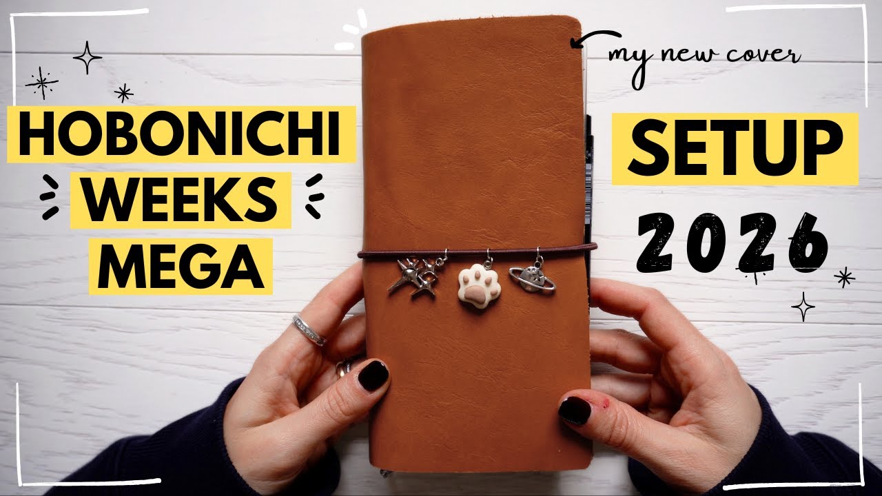 Agenda Hobonichi Weeks setup 2026 ✨ Sono pronta per il nuovo anno!