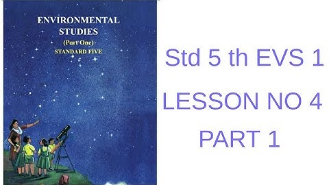 5Th std EVS 1 LESSON  NO 4 environmental balance PART 1