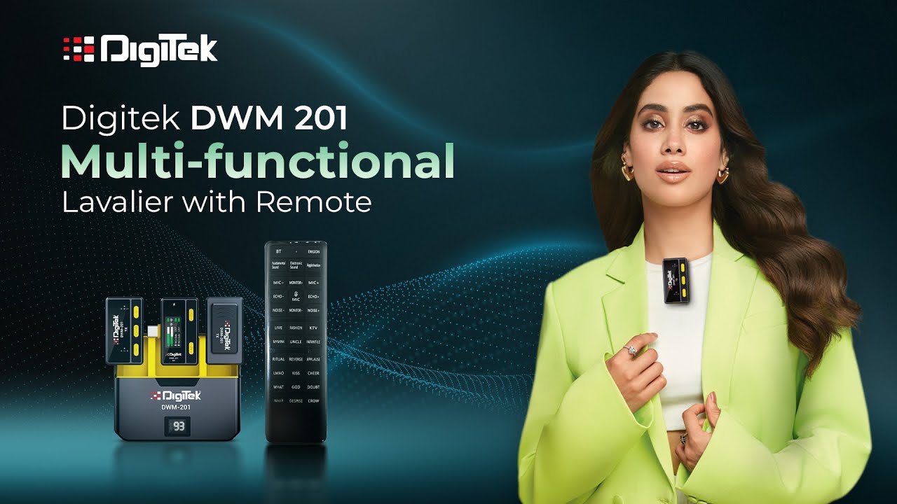DIGITEK | DWM-201 | Multi-functional Lavalier Wireless Microphone