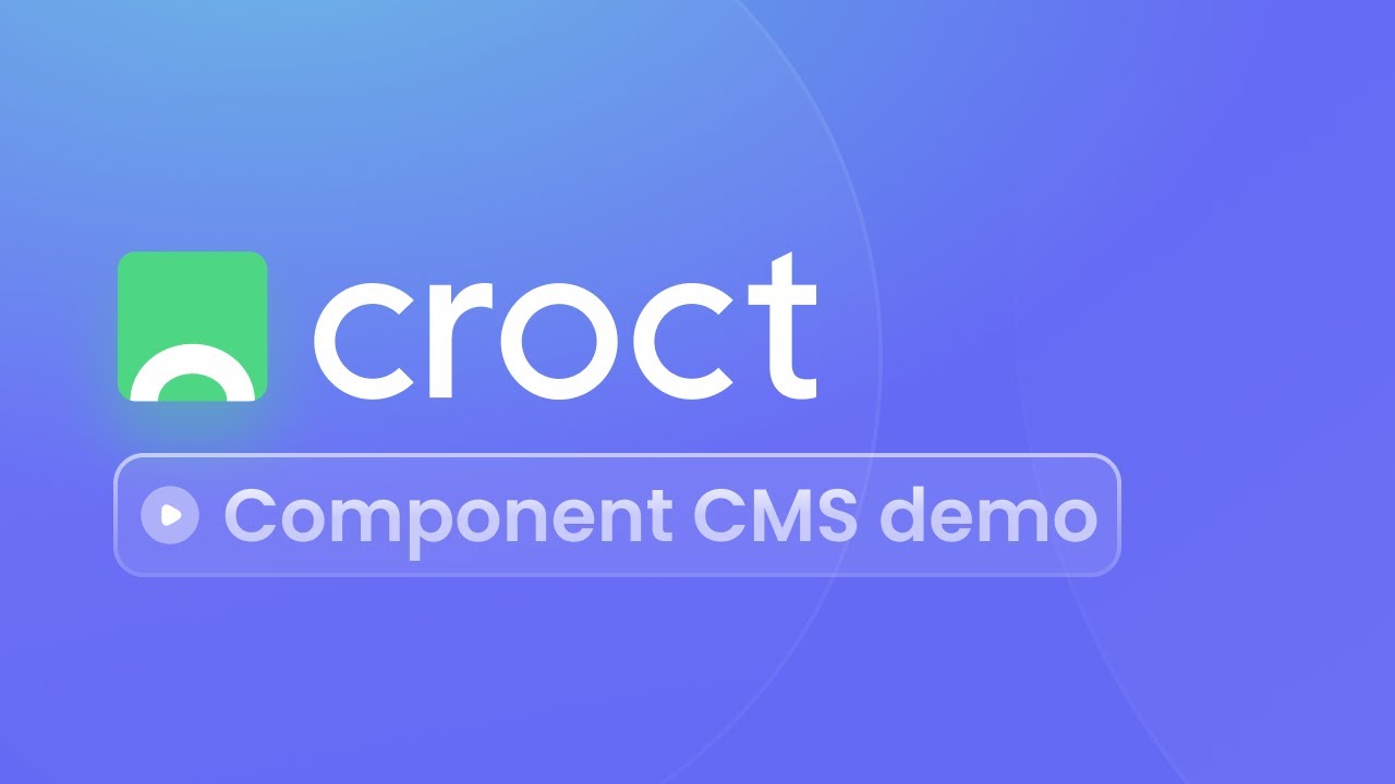 Component CMS demo - YouTube