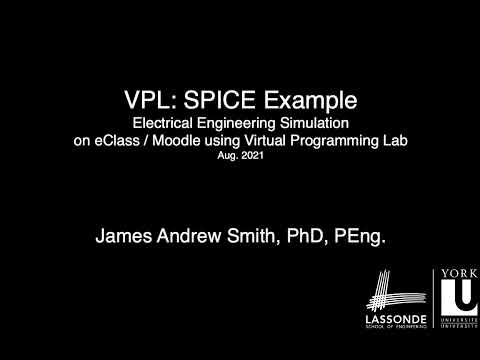 VPL: making a circuit simulation activity with SPICE