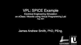 VPL: making a circuit simulation activity with SPICE