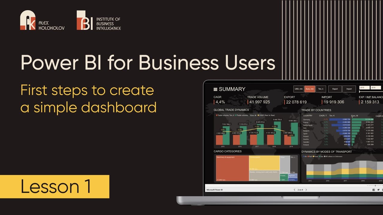 Lesson 1 | First steps to create a simple dashboard - YouTube