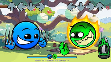 [SWAP] FNF NEW Geometry Dash 2.0 VS Geometry Dash 2.2 All Phases Sing Can Can | Fire In The Hole V5