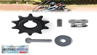 QYMOTO 40/41/420 Chain Sprocket 10 Tooth 5/8'' Bore 3/16'' Keyway for Coleman Review