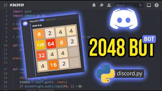 2048 Game in Discord Showcase (Discord.py Bot)