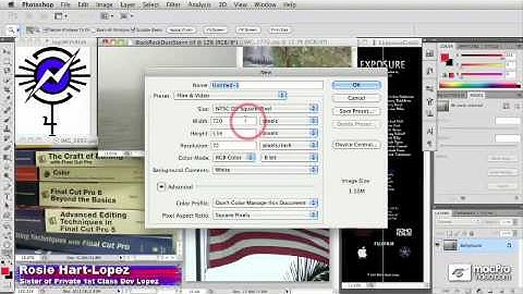 Photoshop CS5 205: Preparing Still Images for Premiere Pro - 02 Video Frame Sizes
