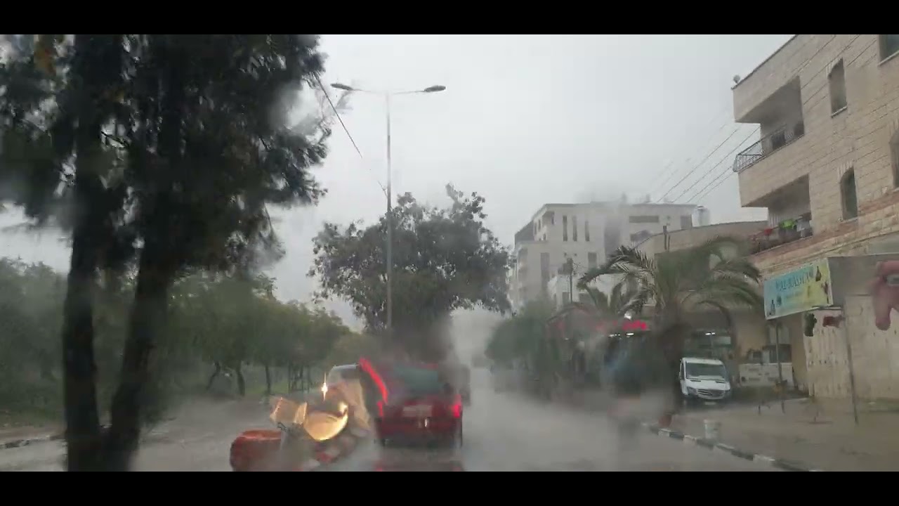 امطار طولكرم 1/2/2023م rain Tulkarem