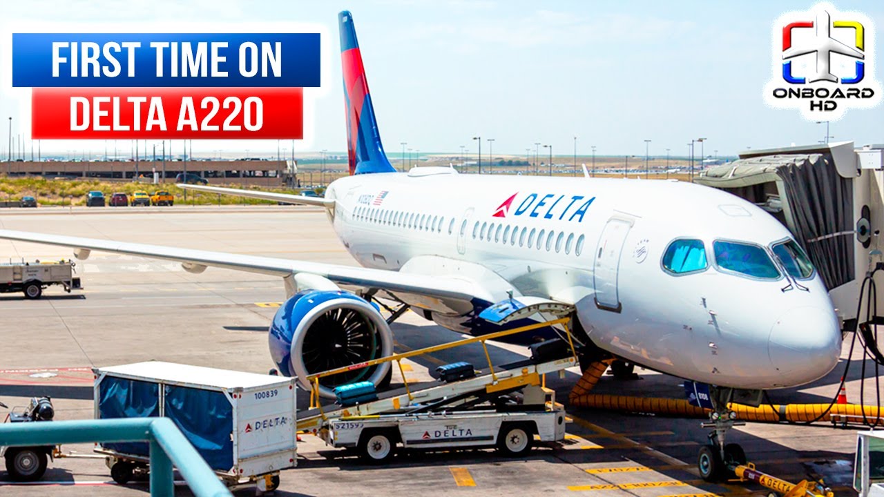 TRIP REPORT | Strong Turbulence on Delta A220 | Denver to Salt Lake City | DELTA Airbus A220