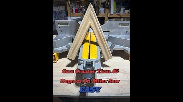 Acute angles on miter saw